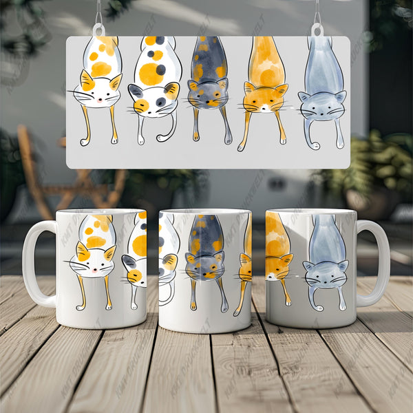 Lustige Katzen Tasse – Niedliche Keramik Tasse mit Katzen Motiv – Perfektes Geschenk für Katzenliebhaber