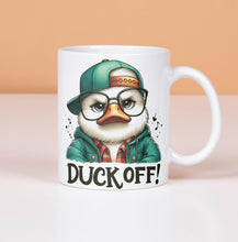 Lustige Ente Tasse – Duck Off Spruch Keramiktasse – Coole Geschenkidee für Kaffee- und Teeliebhaber