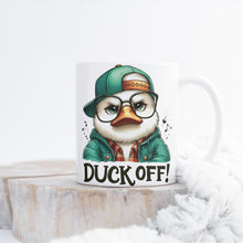 Lustige Ente Tasse – Duck Off Spruch Keramiktasse – Coole Geschenkidee für Kaffee- und Teeliebhaber