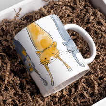 Lustige Katzen Tasse – Niedliche Keramik Tasse mit Katzen Motiv – Perfektes Geschenk für Katzenliebhaber