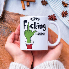 Merry Fucking Christmas Grinch Tasse - Lustige Weihnachtsgeschenkidee - Grinch Kaffeetasse - Originelle Tasse