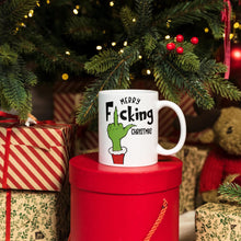 Merry Fucking Christmas Grinch Tasse - Lustige Weihnachtsgeschenkidee - Grinch Kaffeetasse - Originelle Tasse