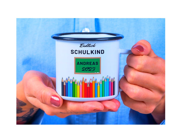 Endlich Schulkind Tasse - Spannende Tasse für den Start ins Abenteuer Schule! - Endlich Schule - Einschulung Geschenk - Schulkind Geschenk