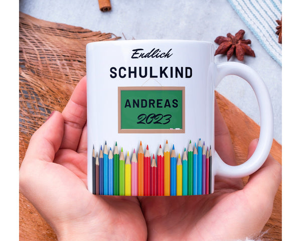 Endlich Schulkind Tasse - Spannende Tasse für den Start ins Abenteuer Schule! - Endlich Schule - Einschulung Geschenk - Schulkind Geschenk