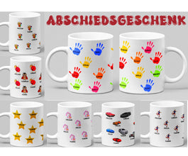 Abschiedsgeschenk Tasse mit Namen Kindergarten Schulkind Einschulung Erzieherinnen Erzieherin