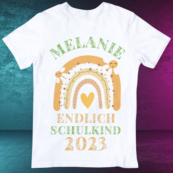 Endlich Schulkind Tshirt , Hallo Schule,  Schulkind, Einschulung Geschenk , Schulkind Geschenk