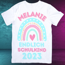 Endlich Schulkind Tshirt , Hallo Schule,  Schulkind, Einschulung Geschenk , Schulkind Geschenk