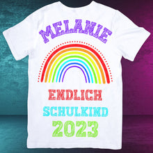 Endlich Schulkind Tshirt , Hallo Schule,  Schulkind, Einschulung Geschenk , Schulkind Geschenk