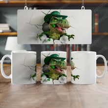Einzigartige 3D T-Rex Dinozor Kaffeetasse - Personalisierbar, Ideal für Dinosaurier-Fans & Geschenk