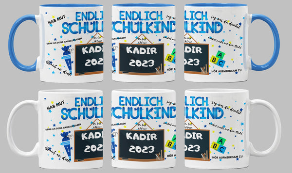 Endlich Schulkind Tasse - Spannende Tasse für den Start ins Abenteuer Schule! - Endlich Schule - Einschulung Geschenk - Schulkind Geschenk