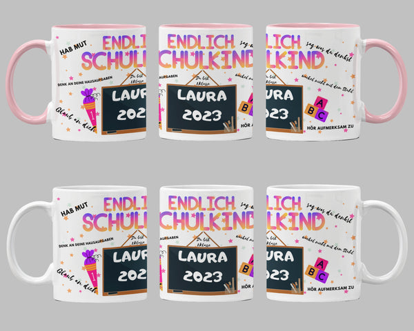 Endlich Schulkind Tasse - Spannende Tasse für den Start ins Abenteuer Schule! - Endlich Schule - Einschulung Geschenk - Schulkind Geschenk