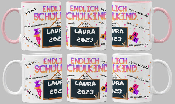 Endlich Schulkind Tasse - Spannende Tasse für den Start ins Abenteuer Schule! - Endlich Schule - Einschulung Geschenk - Schulkind Geschenk