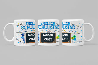 Endlich Schulkind Tasse - Spannende Tasse für den Start ins Abenteuer Schule! - Endlich Schule - Einschulung Geschenk - Schulkind Geschenk