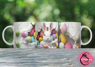 SUPERTOLLE 3D Oster-Tasse, Personalisierbar mit deinem NAMEN, Tasse für Kollegen, Freunde, Familie, Ostern,Geburtstag