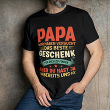 Einzigartiges Geschenk zum Vatertag: Du bist der beste PAPA! | Personalisierte T-Shirt für Väter