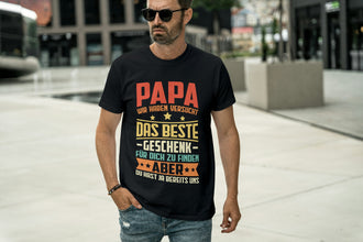 Einzigartiges Geschenk zum Vatertag: Du bist der beste PAPA! | Personalisierte T-Shirt für Väter