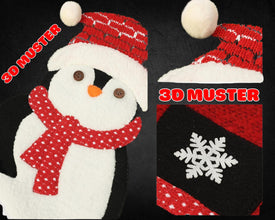Personalisierte XXL Weihnachtsstrümpfe 47cm – Rentier, Weihnachtsmann und Schneemann Design – Individuelle Weihnachtsdekoration mit Namen
