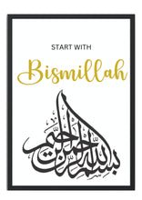 Islamische Wandbilder-Poster,A4,A3, Wanddeko - Wohnzimmerdeko - Bilder,Geschenk,Islamic, Bismillah,Alhamdulillah mit oder ohne Bilderrahmen