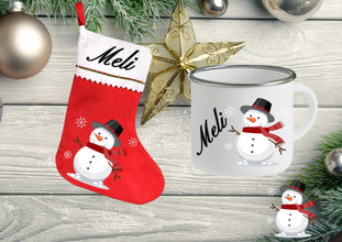 Weihnachtsstrümpfe XXL mit NAMEN, Deko Nikolausstrumpf, weihnachtliche Geschenkestrümpfe für Freunde, Familie, Kollegen