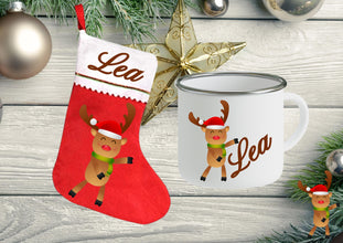 Weihnachtsstrümpfe XXL mit NAMEN, Deko Nikolausstrumpf, weihnachtliche Geschenkestrümpfe für Freunde, Familie, Kollegen