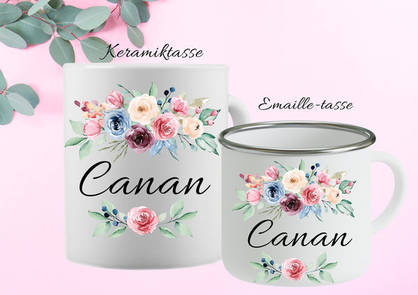 Tasse für die Erzieher, Geschenk für die Kollegin, Mama, Familie, Freunde, Kaffeetasse personalisiert, Emaille- und Keramiktasse