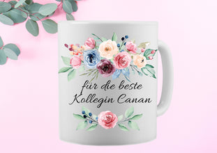 Tasse für die Erzieher, Geschenk für die Kollegin, Mama, Familie, Freunde, Kaffeetasse personalisiert, Emaille- und Keramiktasse