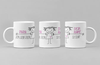 Beste Papa Tasse, Papa Kaffee Tasse, Tasse Papa personalisiert, Tasse mit Namen, Kaffee Tasse, Muttertag, Papa und Tochter, Papa un