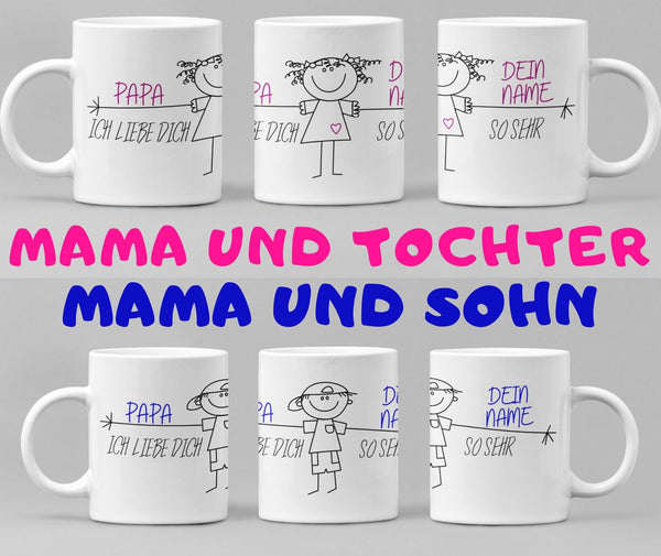 Beste Mama Tasse, Mama Kaffee Tasse, Tasse Mama personalisiert, Tasse mit Namen, Kaffee Tasse, Muttertag, Mama und Tochter, Mama und Sohn