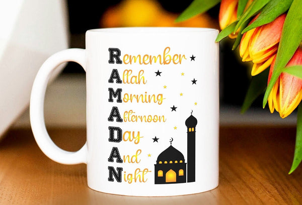 Ramadan Tasse mit schönem Spruch, Tasse mit Spruch, Islamic Tasse, Ramazan