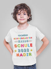 Abschiedsgeschenk Tshirt , Tschüss Kindergarten, Hallo Schule,  Schulkind Einschulung Erzieherinnen Erzieherin
