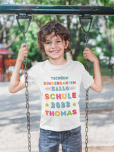 Abschiedsgeschenk Tshirt , Tschüss Kindergarten, Hallo Schule,  Schulkind Einschulung Erzieherinnen Erzieherin