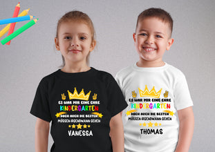 Abschiedsgeschenk Tshirt , Tschüss Kindergarten, Hallo Schule,  Schulkind Einschulung Erzieherinnen Erzieherin