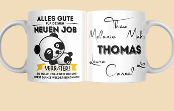 ABSCHIEDSGESCHENK für den Kollegen, personalisiert mit NAMEN, COOLER Spruch, tolle Kollegen