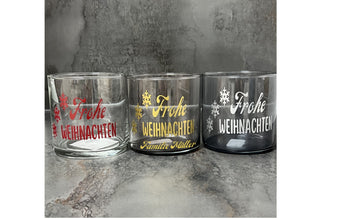 Kerzenglas, Dekoglas, Teelichthalter, Weihnachtsdeko, Geschenk, personalisiert, dein Wunschtext, dein Name