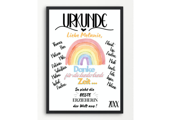 Erzieher Geschenk Abschiedsgeschenk Kindergarten Kita Team Erzieherin Geschenk Danke