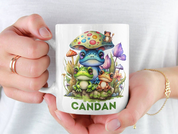 Süße Frösche Kindertasse,  Tasse Kinder, Tasse Kinder personalisiert, Kindertasse mit Namen, Tasse,
