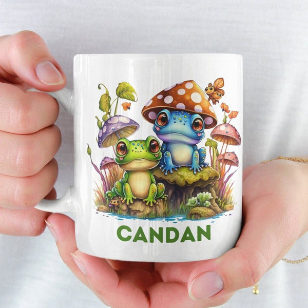 Süße Frösche Kindertasse,  Tasse Kinder, Tasse Kinder personalisiert, Kindertasse mit Namen, Tasse,