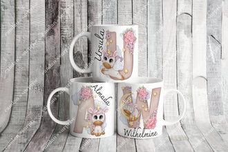 Personalisierte Buchstabe Tasse Unicorn Geschenke, Kaffee Tasse, Tasse personalisiert, Tasse mit Namen, Kaffee Tasse,Unicornmotiv Tasse