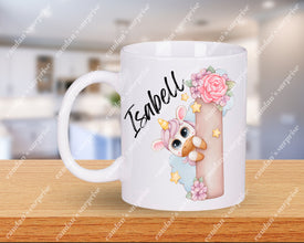 Personalisierte Buchstabe Tasse Unicorn Geschenke, Kaffee Tasse, Tasse personalisiert, Tasse mit Namen, Kaffee Tasse,Unicornmotiv Tasse