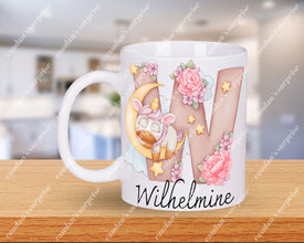 Personalisierte Buchstabe Tasse Unicorn Geschenke, Kaffee Tasse, Tasse personalisiert, Tasse mit Namen, Kaffee Tasse,Unicornmotiv Tasse