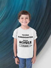 Abschiedsgeschenk Tshirt , Tschüss Kindergarten, Hallo Schule,  Schulkind Einschulung Erzieherinnen Erzieherin