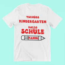 Abschiedsgeschenk Tshirt , Tschüss Kindergarten, Hallo Schule,  Schulkind Einschulung Erzieherinnen Erzieherin