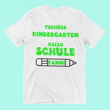 Abschiedsgeschenk Tshirt , Tschüss Kindergarten, Hallo Schule,  Schulkind Einschulung Erzieherinnen Erzieherin