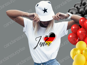 Deutschland TShirt für die ganze FAMILIE, EUROPAMEISTERSCHAFT, personalisiert, EM Tshirt Germany, mit deinem Namen