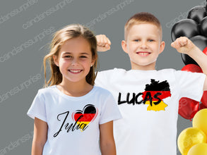 Deutschland TShirt für die ganze FAMILIE, EUROPAMEISTERSCHAFT, personalisiert, EM Tshirt Germany, mit deinem Namen