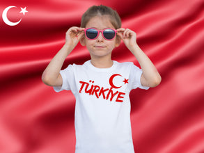 Türkei Tshirt Fan-T-Shirt - mit NAME und NUMMER - Herren, Damen, Kinder - In den Farben der türkischen Flagge