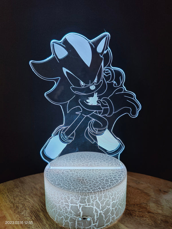 Personalisierte Sonic , Knuckles Nachtlampe LED I Personalisierte Tischlampe I Personalisierte Geschenk I Kinder Nachtlampe