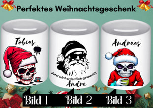Weihnachtsgeschenk, mit NAME, Sparschweinchen, WEIHNACHTSGESCHENK, Spardose Papa, Kollege für Weihnachtsessen, Freunde, Familie, Geburtstag
