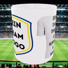 Fußballtasse, Logo, Team Trikot mit Name, beidseit. Druck, Fußball, Basketball, Mannschaftstasse, Verein, dein Team
