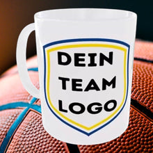 Fußballtasse, Logo, Team Trikot mit Name, beidseit. Druck, Fußball, Basketball, Mannschaftstasse, Verein, dein Team